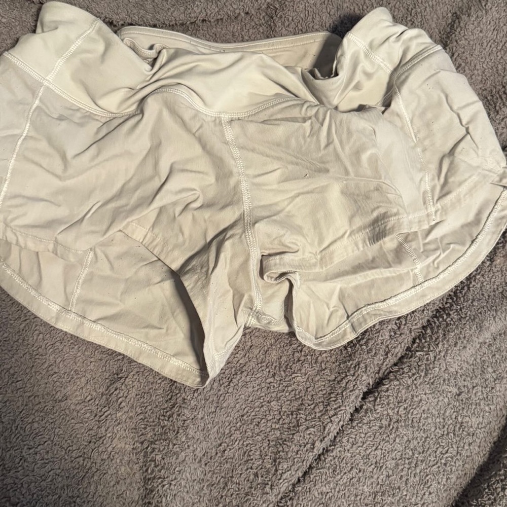 Women's white speed up shorts size 4